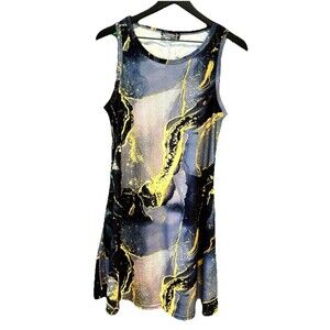 NWT Camisa Women’s Marble Design Sleeveless Midi Dress Size S